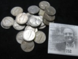 (23) Jefferson Nickels dating 1940-49. Circulated.