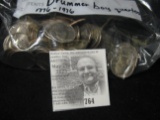Uncounted bag of Drummer Boy 1776-1976 Washington Quarters.