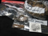 Bags of 1940-50 & Mixed date Wheat Cents, sorted by someone, but not me. Not counted.