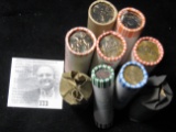 $25 Roll of Mixed Date of Susan B. Anthony Dollars; Roll of $25 2000 D Sacagawea Dollars; what appea