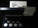 (11) Piece Set Susan B. Anthony Dollars 1979P,D,S, 80P,D,S, 81P,D,S, & 99P,D BU in a Fancy Case.