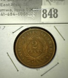 1868 U.S. Two Cent Piece.