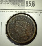 1855 U.S. Large Cent, VF.