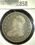 1827 U.S. Bust Half Dollar.