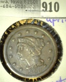 1856 U.S. Large Cent. EF.