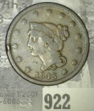 1843 U.S. Large Cent.
