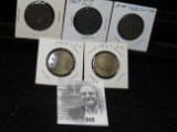 (5) Low Grade or Damaged U.S. Large Cents.