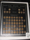 Set of Indian Head Cents, complete except for the 1856 Flying Eagle Cent & the 1877, which sells in
