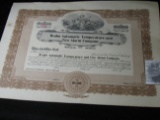 Bruhn Automatic Temperature and Fire Alarm Company, unissued Stock Certificate # 137. Minneapolis, M