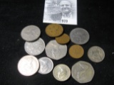 Group of Great Britain Coins from Pennies to Pound.