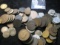 Over 1 Pound Foreign Coin Group, Early British Coppers and (8) Silver Coins, Holed US Large Cent and