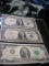 Series 1935 F & 1957B $1 Silver Certificate & Series 2013 $2.00 Federal Reserve Note.