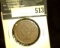 1855 US Large Cent. Upright 5's. VF+.
