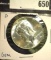 1964 D Silver Kennedy Half Dollar, Gem BU. Carded.