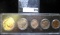 1962 Five-Piece Year Set of U.S. Coins in a Snaptight case.