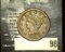 1857 U.S. Large Cent, a very hard to find date in this grade, VF+.