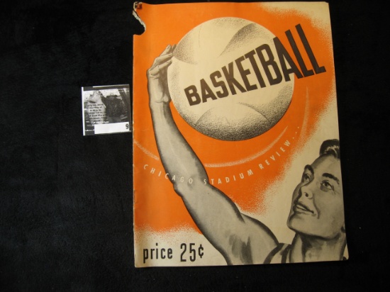 1947 Basketball Chicago Stadium Review Price .25c. Lots of good advertising.