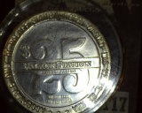 1988 Palace Station Hotel & Casino $25 Gaming Token, One Troy Ounce .999 Fine Silver, encapsulated.