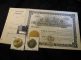 Early unissued Stock Certificate Number 115 THE ILLINOIS GAS, OIL, and COAL COMPANY; 1989 & 1993 Mad