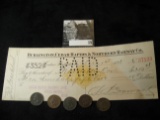 Dec. 1st, 1898 Check with a Gold 2c Documentary 