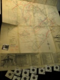 Historic Cobb County Georgia Bicentennial 1975 Project Map; and a selection of very Scarce Lincoln C