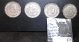(2) 1946 P, (1) D, & (1) S Booker T. Washington Commemorative Half Dollars. All in an old Wayte Raym