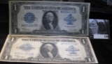 Pair of 1923 $1 Blanket-size Silver Certificates. Both signed by Speelman & White.