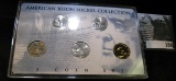 American Bison Nickel Collection 5 Coin Set in hard plasatic case.