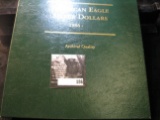 Archival Quality American Eagle Silver Dollars 1986- Littleton Coin Album. Excellent condition.