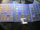 1909-1968 Partial Set of Lincoln cents & an empty Whitman folder for Mercury Dimes.