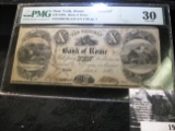 PMG VF 30 graded New York, Rome $10 1830s Bank of Rome 