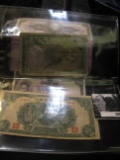 (5) Foreign Banknotes in plastic pages. Includes Mexico, Dominican Republic, Thailand, China, & Viet
