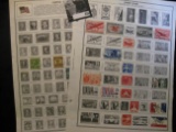 (12) Stamp Pages with Mostly Used US Single Stamps.