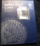 Whitman Coin Folder Indian Head Cents (23) Coins 1880-1909.