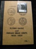 Library of Coins Indian Head Cents (40) Coins 1857-1909 Including 2 Flying Eagle Cents.