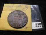 1939 Washington, Iowa Centennial Bronze Medal.