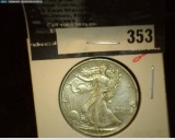 1936P Walking Liberty Half Dollar. EF.