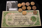 Series 1942 Philippine National Bank Twenty Pesos in Lawful Currency of the Philippines Iloilo Curre