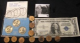 1979 P, D, & S Set of Susan B. Anthony Dollars in a special holder, BU; high grade Series 1935 A One
