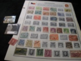 Group of Stamp Album sheets with Stamps from the Checkoslovakia to Dahomey.