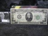 Series 1934  $20.00 Federal Reserve Note.