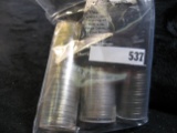 (2) BU Rolls 1961P and (32) 1961D Jefferson Nickels.