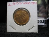 1909 VDB Lincoln Cent. Red Uncirculated.