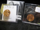 1970S Large & Small Date Lincoln Cents. BU.