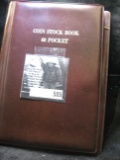 60-Pocket Coin Stockbook. New Unused.