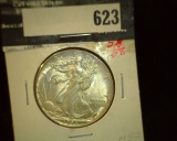 1945P Walking Liberty Half Dollar. AU.