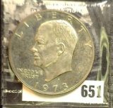 1973 S Eisenhower Dollar, Clad Proof.