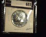 1969 S Silver Proof Kennedy Half Dollar in flip.