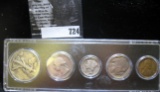 1935 Five-Piece Year Set of U.S. Coins in a Snaptight case.