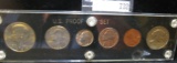 1980 P U.S. Year Set Cent to Dollar, BU, but stored in a Capital holder labeled Proof.